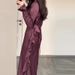 Women's Clothing solid color round neck ruffled long temperament dress_mkmklike.com