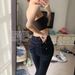 Deadly V Waist Fixed Hip Enhancing Flared Jeans Blue Black for Women Pear Shaped Figures Perfect Waist to Hip Ratio_mkmklike.com