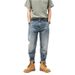 Men's Clothing Retro Street Trend Large Size Jeans For Men, Loose Slimming Straight Casual Distressed Jeans_mkmklike.com