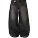 Men's Clothing Men's Black Wide Leg Retro Jeans Street Style Loose Fit American Clothing For Formal & Casual_mkmklike.com