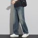 Loose Men's Spring And Summer, New American Style Trendy Loose Straight Leg Jeans For Men, Long Pants_mkmklike.com