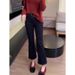 Women's High Waist Straight Leg Jeans Stretchy Denim Pants Flared Bootcut Vintage Style Petite To Plus Size (S-5xl)_mkmklike.com