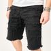 Men's Clothing High Street New Straight Shorts Trendy Patch Raw Edge Shorts Loose Casual Jeans_mkmklike.com