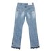 Men's Clothing Retro Washed Distressed Frayed Jeans For Men And Women Hip Hop Casual Street Loose Flared Pants_mkmklike.com