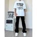 Nordmann High Street Design Black Jeans For Men Loose Straight Vintage Casual Pants American Style Trendy Brand Cool Versatile_mkmklike.com