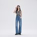 Women's High Waist Wide Leg Flared Jeans - Comfortable Stretch Denim Pants With Turned Hem For Casual & Stylish Look_mkmklike.com