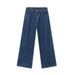 JEANS | 2024 Summer New Product, Thin Tencel American Dark Blue Straight Tube Loose Jeans, Simple And Versatile_mkmklike.com