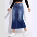 Women's Clothing Hip Skirt New Spot Women's Clothing Raw Edge Split Jeans Women_mkmklike.com