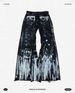 Dark Punk Streetwear Jeans For Men & Women – Y2K Color Block Denim Pants, Baggy Wide Leg Casual Jeans, Harajuku Fashion, Unisex Grunge Style_mkmklike.com
