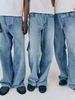 Men's Clothing Vujade 009 Steve American Washed Blue Jeans Casual Loose Versatile Straight Trousers Kenijima_mkmklike.com