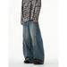 Men's Clothing Unisex High Street Baggy Jeans – Retro Wide-Leg Straight Denim Pants | Distressed Wash, Oversized Fit, Y2K Aesthetic (Blue, S-3XL)_mkmklike.com