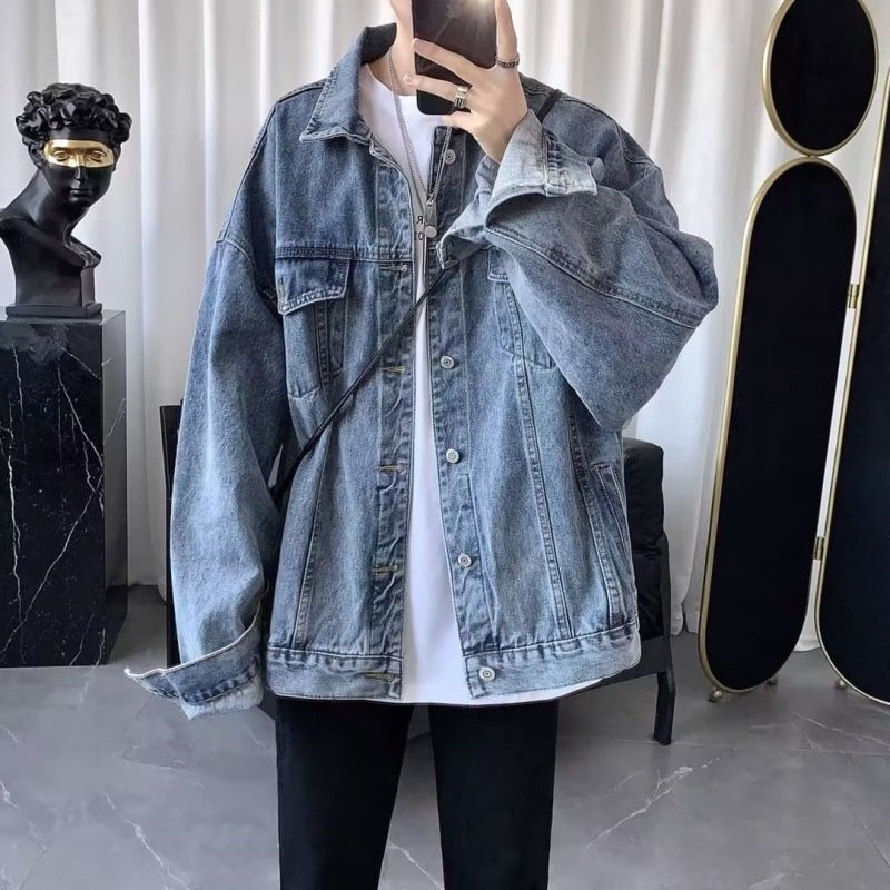 Loom Men's Denim Korean Spring Versatile Trendy Brand European And Street Style American Jacket_mkmklike.com