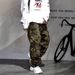 Men's Niche Vibe Loose Fit Camouflage Flared Jeans Multi Pocket Trendy Casual Workwear Long Pants Large Size_mkmklike.com