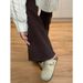 American Brown Flared Jeans For Women, New Style For Fat Mm, Large Size, Pear Shaped Figure, High Waist, Slim Fit And Stretch Trousers_mkmklike.com