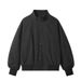 American Style Pilot Men's Autumn Cleanfit Stand Collar Baseball Jacket Cool Short Oversized Coat_mkmklike.com
