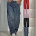 Cross-border European And American Fashion Starry Rhinestone Denim Jeans For Women, Casual Loose Straight_mkmklike.com