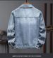 2025 Spring New Light Blue Casual Men's Jacket European And American Trendy Denim Coat For Men_mkmklike.com