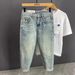Men's Washed Straight-Leg Jeans - Japanese-Inspired Loose Fit, High Street Fashion For Summer_mkmklike.com