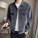 Stylish Versatile Denim For Men Spring Autumn Ins Trend Brand Japanese Workwear Retro Trendy Casual Washed Jacket_mkmklike.com
