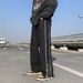 Men's Distressed Zip-Up Denim Jeans - High Street Ins Style Black Ripped Jeans With Raw Hem & Casual Loose Fit_mkmklike.com