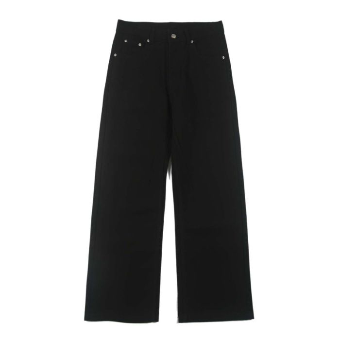 Men’S Vintage Brown & Black Relaxed Straight-Leg Jeans – Retro Washed Denim Pants With Flared Hem (100% Cotton, Non-Stretch)_mkmklike.com