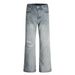 Street American Vintage Distressed Jeans For Men Loose Fit Vibe Style Flared Faded Washed Casual Long Pants_mkmklike.com