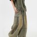 Vintage Yellow Mud-colored Wide-leg Jeans For Men And Women, American High Street Style, Oversized, Loose, Multi-pocket,_mkmklike.com
