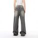American Retro Washed Ripped Jeans – Men’s Straight-Leg Loose Fit Denim Pants (Greyish, S-XL)_mkmklike.com