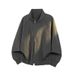 Cleanfit Deconstructed Stand-up Collar Bomber For Men, American Style Short Baseball With A Structured Shoulder_mkmklike.com