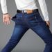 Jeans Men's Loose Straight Elastic Slim Fit Men's Casual Trousers Men's Clothing_mkmklike.com