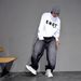 Men's Cool Stylish Straight Leg Jeans American Streetwear High Street Versatile Casual Pants Design_mkmklike.com