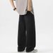 Men's Clothing Solid Color Straight Leg Jeans Trendy Loose Drawstring Pants For Teenagers Autumn Winter Collection_mkmklike.com