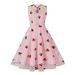 Women's Clothing supply mesh embroidery waist sleeveless Christmas palace swing mid length dress_mkmklike.com