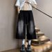 Summer Premium Washed Cotton Cargo Shorts For Men – Retro Style (Black, Sizes M-5xl) Non-Stretch Integrity_mkmklike.com