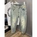 Light Luxury Ink Splashed Patch Jeans For Men, New Autumn Styles, Trendy Brands, Handsome Ripped Elastic Casual Slim Fitting Skinny Pants_mkmklike.com