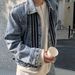 Loom Men's Early Autumn Retro Three-Stripe Padded Shoulder Denim Jacket Trendy Brand European And American Streetwear Top_mkmklike.com