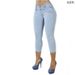 Women's Clothing Slim Fit High Waist Skinny Jeans Capri Pants For Women Elastic Waist For Formal & Casual For Women_mkmklike.com