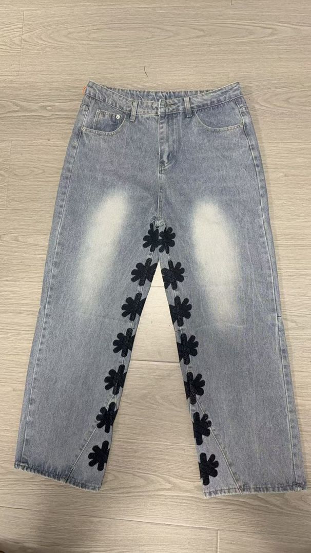 Men's Slim Tapered Jeans – Business Casual Stretch Denim (XL-3XL, Stonewashed Blue, Comfort Fit)_mkmklike.com