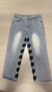 Men's Slim Tapered Jeans – Business Casual Stretch Denim (XL-3XL, Stonewashed Blue, Comfort Fit)_mkmklike.com