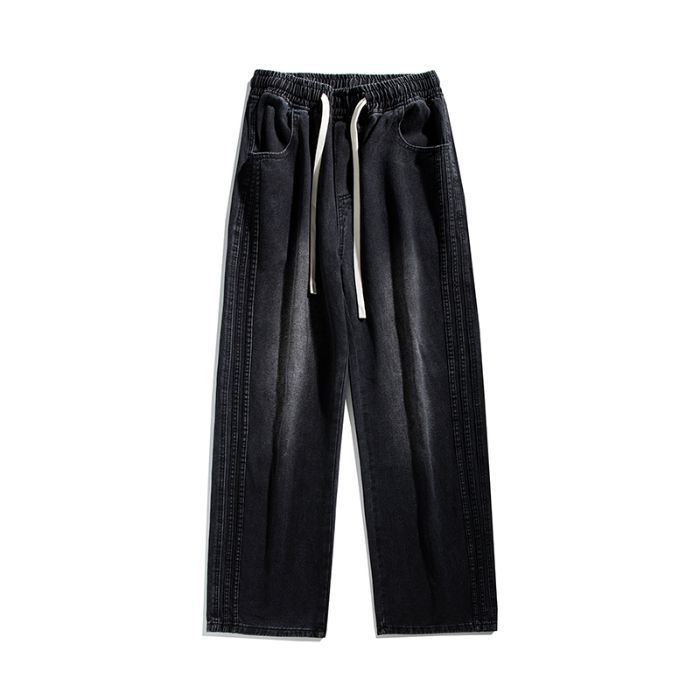 Mingge | 2025 Spring New Side Three Leg Jeans Men, American High Street Loose Straight Pants For Men_mkmklike.com