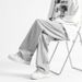 LKTM Men's # Grey Sports For Men And Youth Loose Straight Drawstring Trendy Versatile Wide Leg Casual Guard Pants C47_mkmklike.com