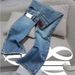 Women's Clothing High Waist Wide Leg Narrow Version Retro Straight Loose Floor Length Jeans For Women Summer_mkmklike.com