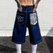 Men's Loose Fit Washed Denim Shorts - Vintage American West Coast Style Casual Summer Short Pants_mkmklike.com