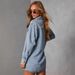Oversized Denim Shacket For Women – Vintage Washed Polo Collar Coat (S-XL, Classic Blue, Streetwear Staple)_mkmklike.com