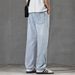 Jeans Men's Harlan Loose Straight Drape Retro Washed Double Craft Middle Waist Youth Trendy Brand Small Foot Elasticity_mkmklike.com