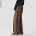 Men's Maillard Vintage Washed Straight Leg Jeans – Relaxed Fit, 100% Cotton, Retro Brown Denim (Sizes 28-40)_mkmklike.com