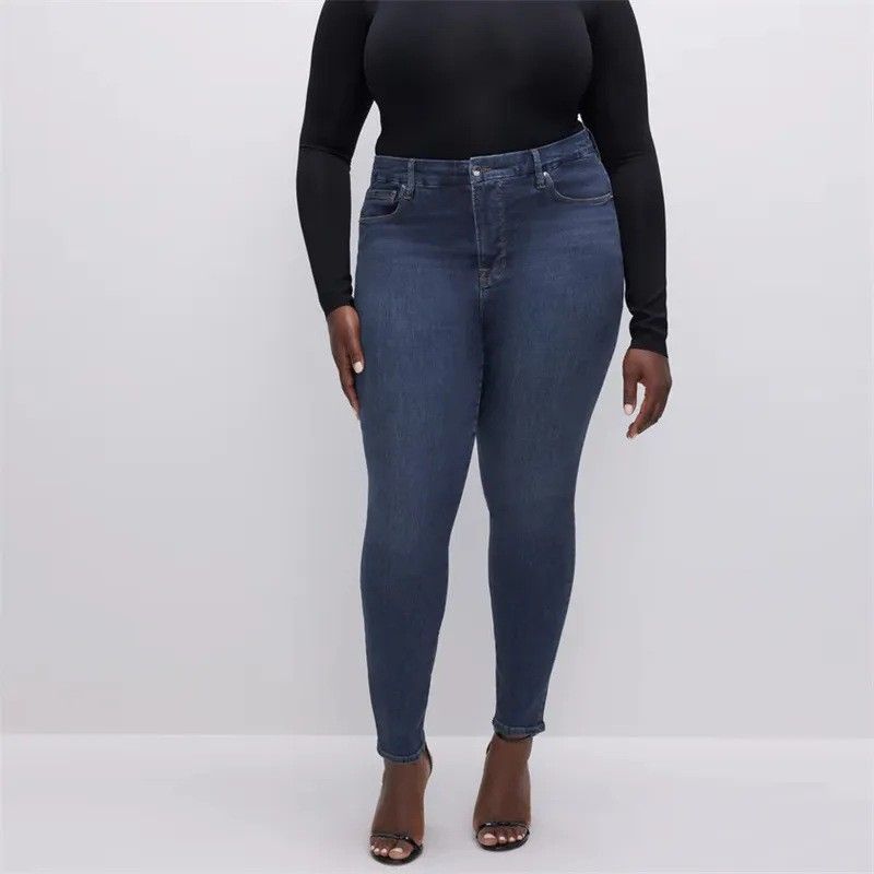 Women's Clothing Large Size Stretch Women's Jeans Large Size Belly Hip Pants_mkmklike.com