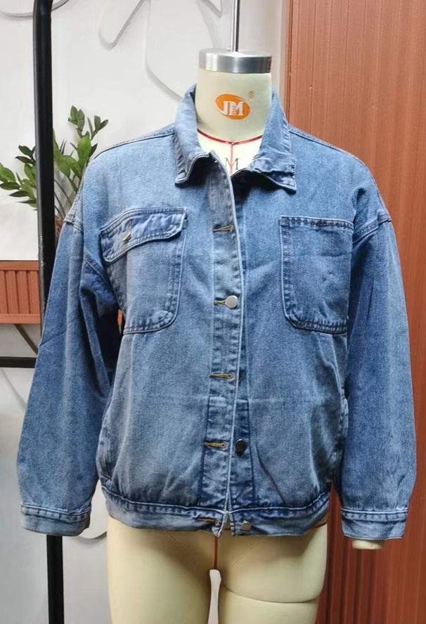 K New Retro Denim Jacket Top For Women_mkmklike.com
