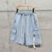 Men's Large Pocket Cargo Denim Shorts High Street Drawstring Riding Pants Loose Five Point Trendy Summer Casual_mkmklike.com