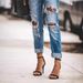 European And American Foreign Trade Cross-border Supply Fashion Retro Slim-fit Jeans For Women_mkmklike.com